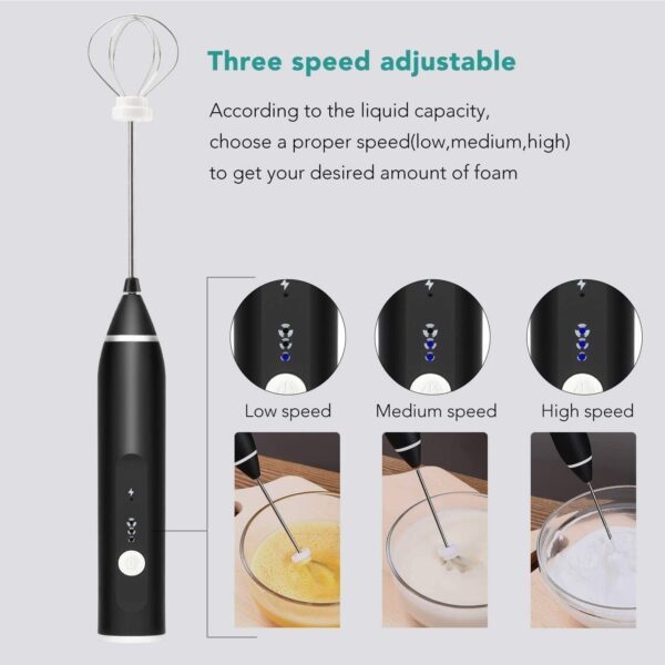 2 In 1 Rechargeable Milk Frother Wand3