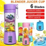 Portable 6 Blades Mini Bottle Juicer