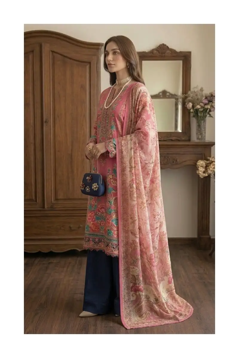 Exclusive 3-Piece Unstitched Lawn Chiffon Dupatta Suit | Vol-1 2026 | Stylesparrow.pk – Premium Pakistani Chiffon Dress 3 Exclusive 3-piece unstitched lawn chiffon dupatta suit | vol-1 2026 | stylesparrow. Pk – premium pakistani chiffon dress - image 3